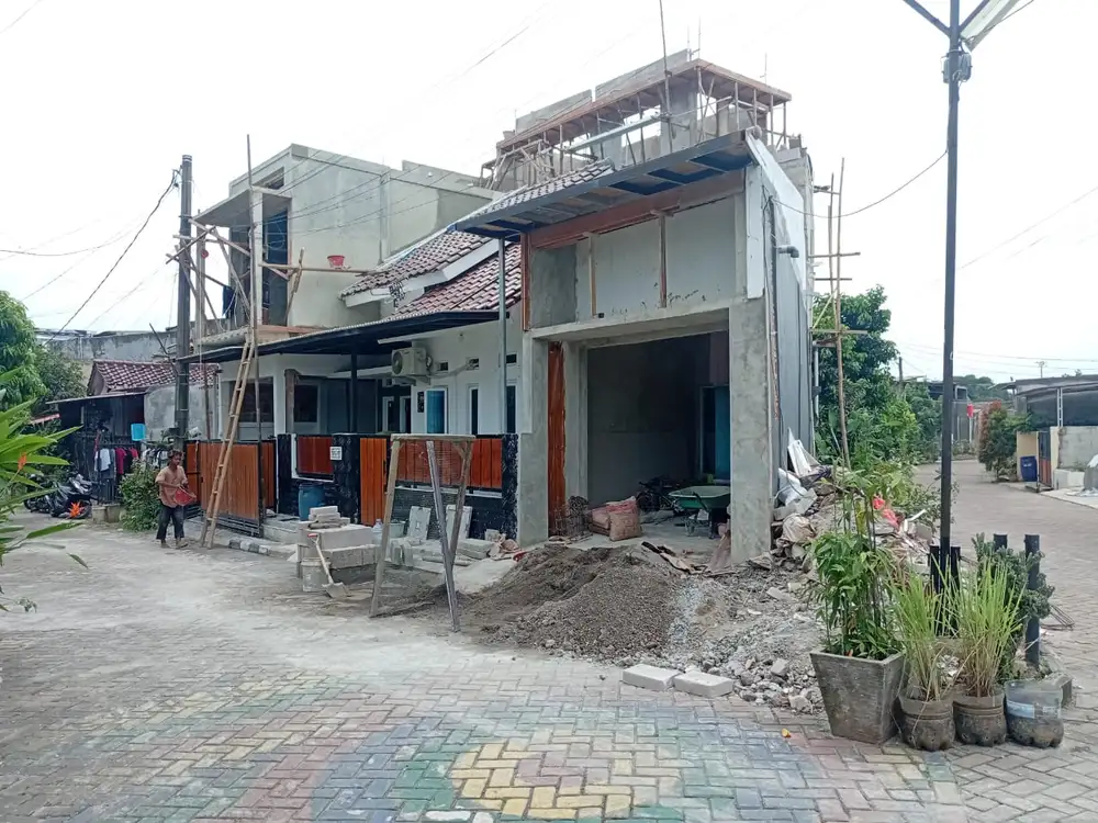Dokumentasi lanjutan pekerjaan pembangunan rumah tinggal oleh Solusi Bangun Jaya